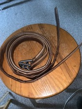 Étrier 54”x 1” Newmarket cuir de veau enveloppé biothane noyau marron clair marron