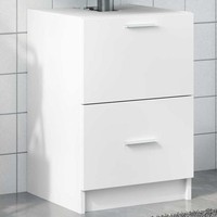 Waschbeckenunterschrank Weiß 40X37X59 Cm Holzwerkstoff