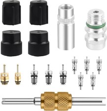 17PCS Valve Core Kit for Air Conditioning Repair, R12 to R134a Conversion Kit as