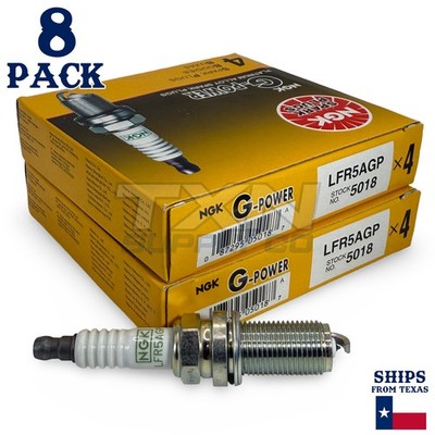8 Pack NGK G-Power 5018 Spark Plugs LFR5AGP