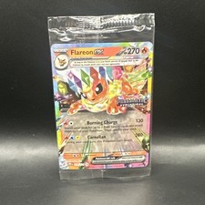 Pokemon Prismatic Evolutions Flareon ex 014/131 Surprise Box Stamped Sealed 