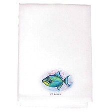 Betsy Drake Trigger Fish Guest Towel