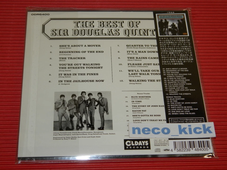 4BT The Best Of Sir Douglas Quintet with Bonus Tracks  JAPAN MINI LP CD - Image 2 of 2