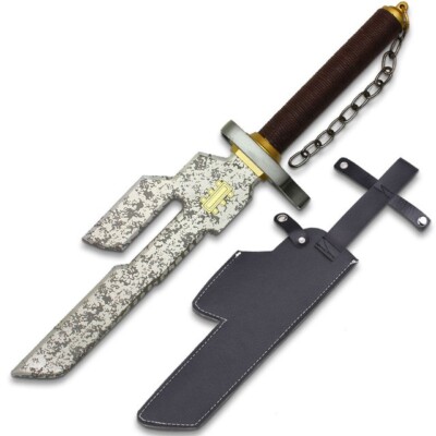 Inverted Spear of Heaven Sword with Stand and Black Chain