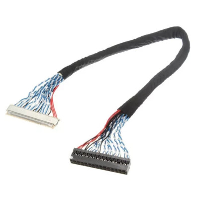 FIX-30Pin 2ch 8bit LVDS Cable for 17inch~26inch LCD Panel 8 Bits 25cm/250mm YL #