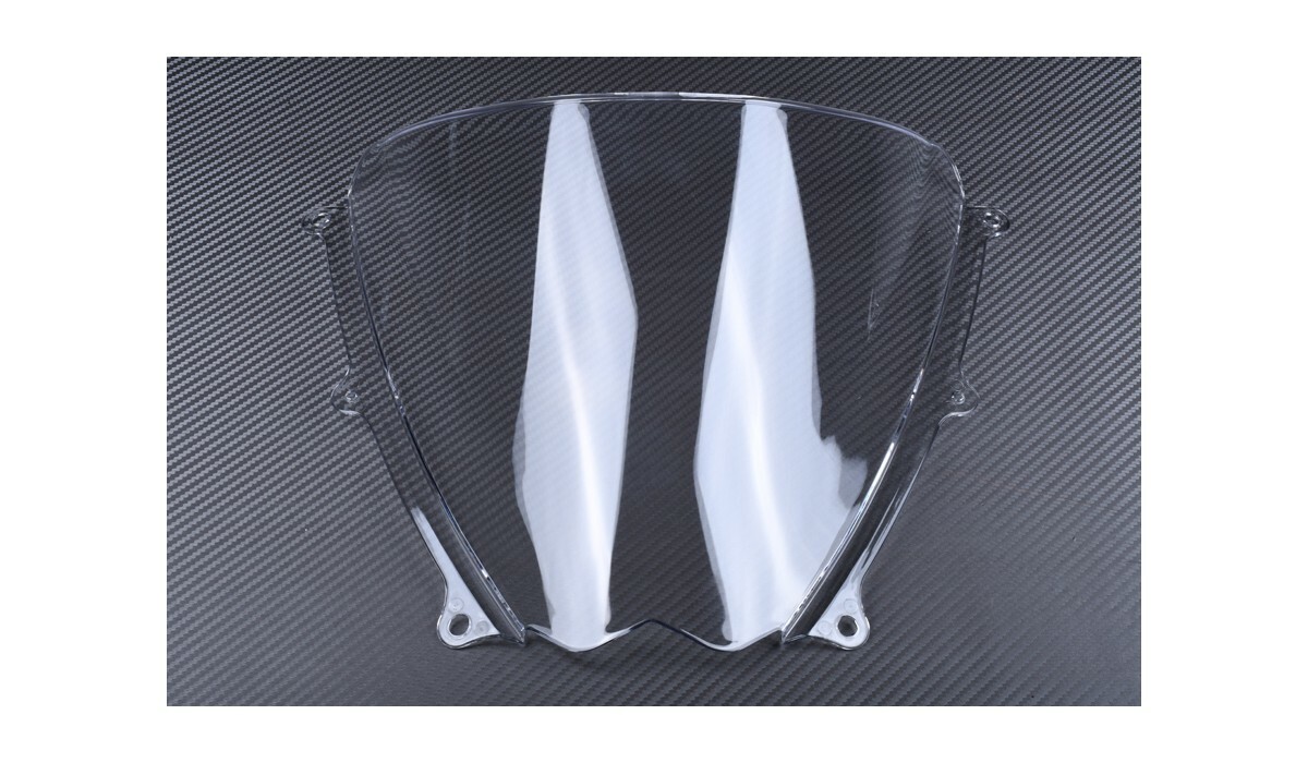Pare-brise Suzuki GSXR 1000 transparent de qualité supérieure avec liseré bleu