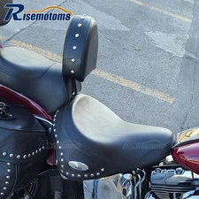 Studded Driver Backrest For Harley 2007-2017 Heritage Softail Classic Fatboy