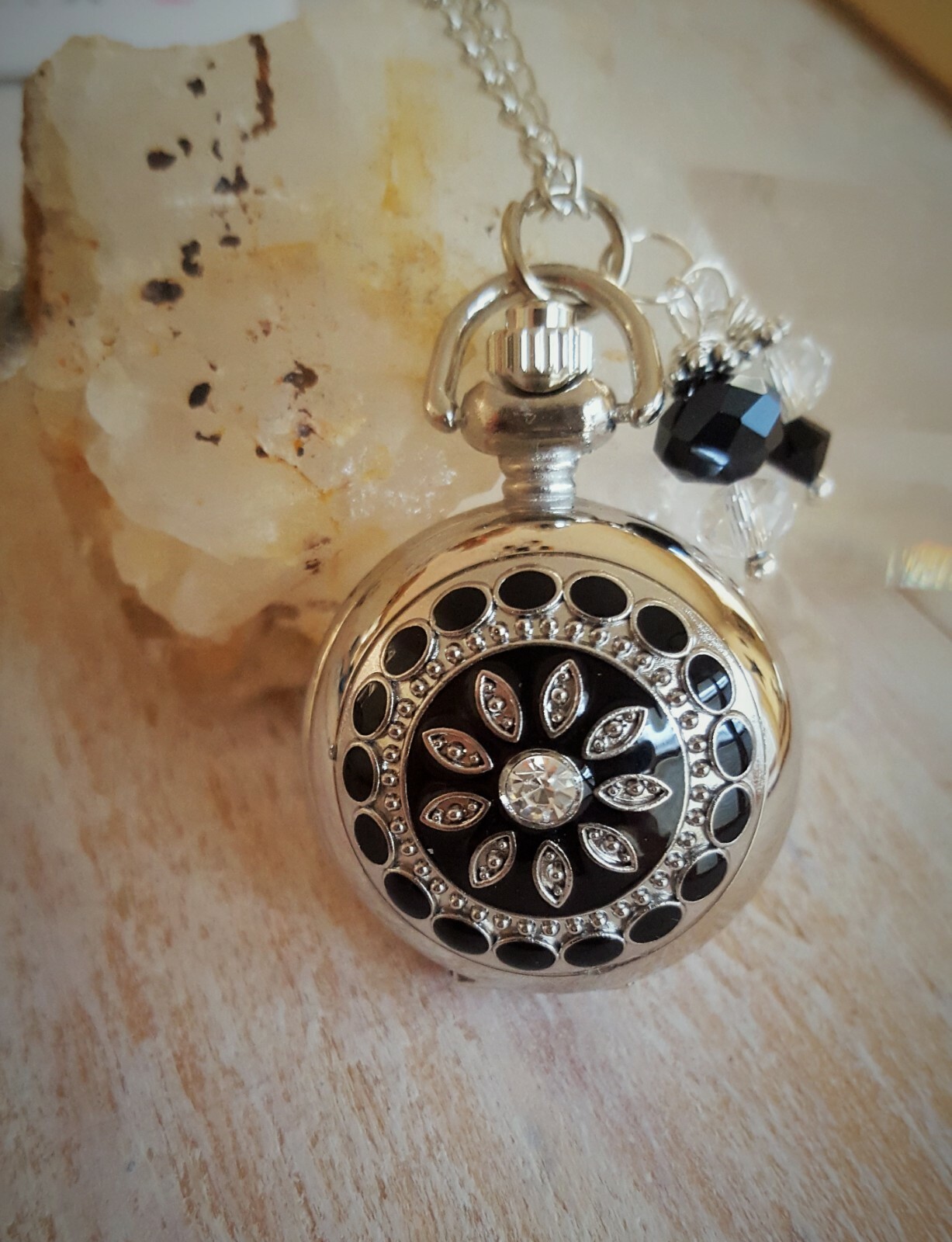 Pocket Watch Necklace mini pocket watch necklace with mirror eBay