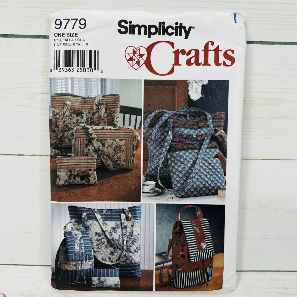 Simplicity vintage tote bag sale