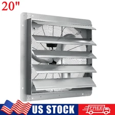 20" Shutter Exhaust Fan Shop Exhaust Fan Wall-mount Aluminum Attic Colling Fan