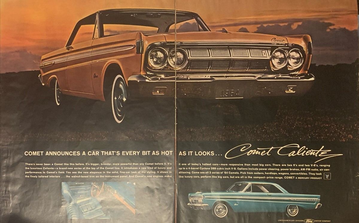 1964 Mercury Comet Caliente Every Bit As Hot As It Looks VTG 1960s