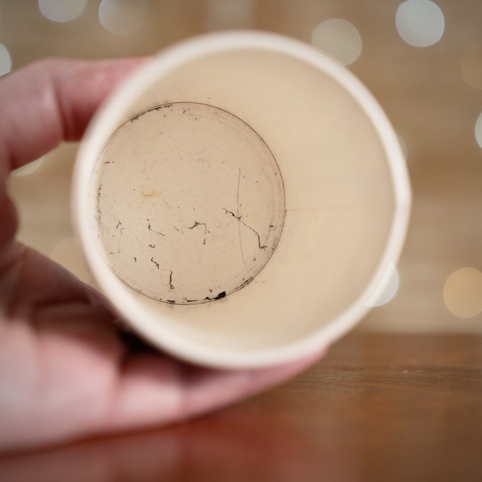 We Are Happy To Serve You Greek Paper Coffee Cup From 1980s New York ...