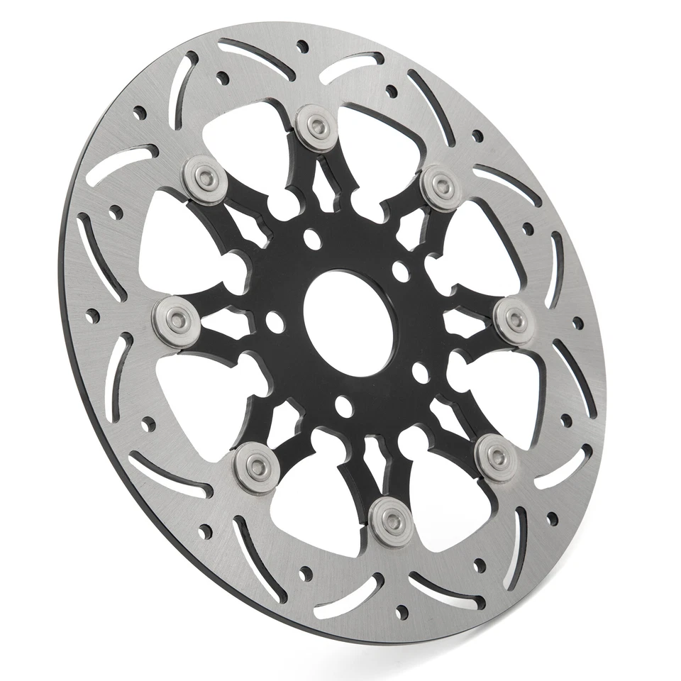 Rotor de freno trasero flotante de 11,5" para Harley Dyna Super Glide FXD Sportster 87-99 Foto 2 de 4