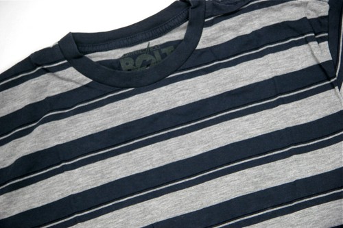 Lightning Bolt T Shirt Soda Stripe Short Sleeve Dress Blue  Retro Vintage Styled - Picture 4 of 4