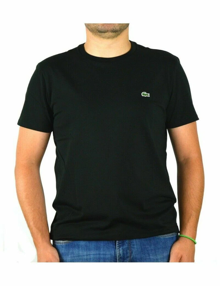 LACOSTE t-shirt maglietta uomo girocollo manica corta 10 colori leggera estiva - Imagen 4 de 4