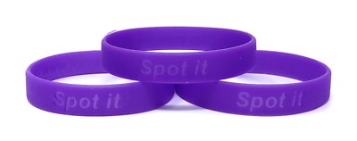 10 x Meningitis Research Foundation lila Charity Awareness Armbänder Bands