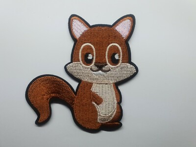 1pc Squirrel iron on or sew on Patch Cute cartoon characther