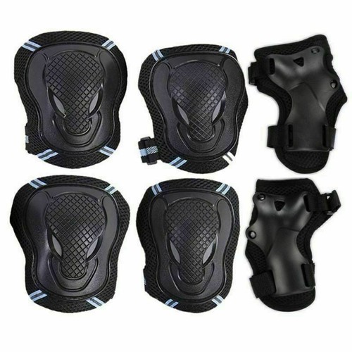 6pcs Protective Gear Set Adults Teens Kids Knee Elbow Pads With Wrist Guards S-L - 第 7/25 張圖片