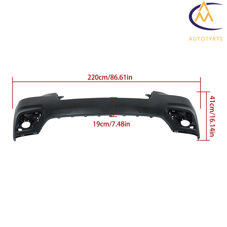 For 2019 20 21 2022 Jeep Cherokee Latitude Lux Front Upper Bumper Cover ...