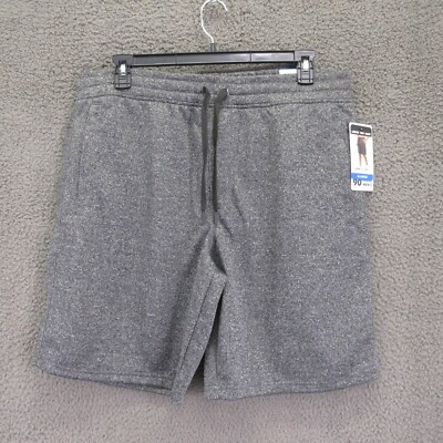 90 Degree by Reflex Men s XL Charcoal Heather Leisure Shorts Hidden Zip Pockets