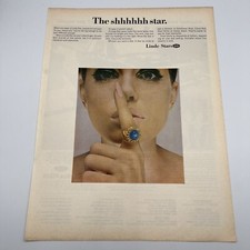 Linde Stars Rings 1967 Vintage Print Ad The Shhhhh Star Jewelry Union Carbide