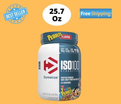 Dymatize ISO 100 Fruity Pebbles ProteinPowder - 24 Servings,25.7oz (No Ship To C