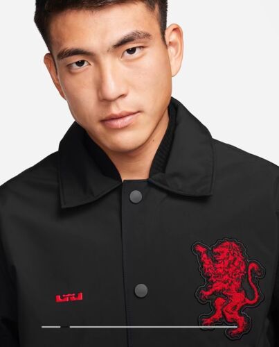 Nike Lebron James Men's Storm-FIT ADV Jacket lion black & Red Fb7125 010 Sz M - Picture 3 of 14