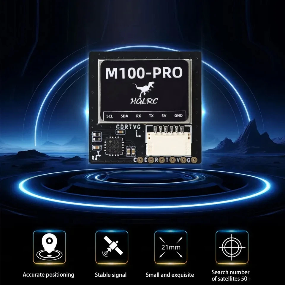 HGLRC M100 PRO GPS Chip B101 10th Generation Protocol Chip QMC5883L Compass - Image 2 of 4