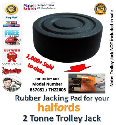 Halfords Trolley Jack Pad Rubber for the 2 Tonne 657081 TH22005 jacking saddle
