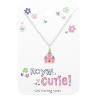 SchlöSser Kinder Halskette 925 Silber MäDchen Kette AnhäNger Schmuck Geschenk