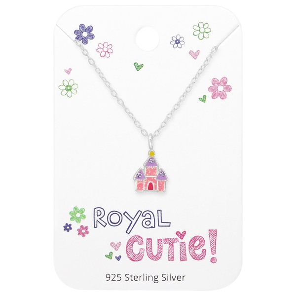 SchlöSser Kinder Halskette 925 Silber MäDchen Kette AnhäNger Schmuck Geschenk-image
