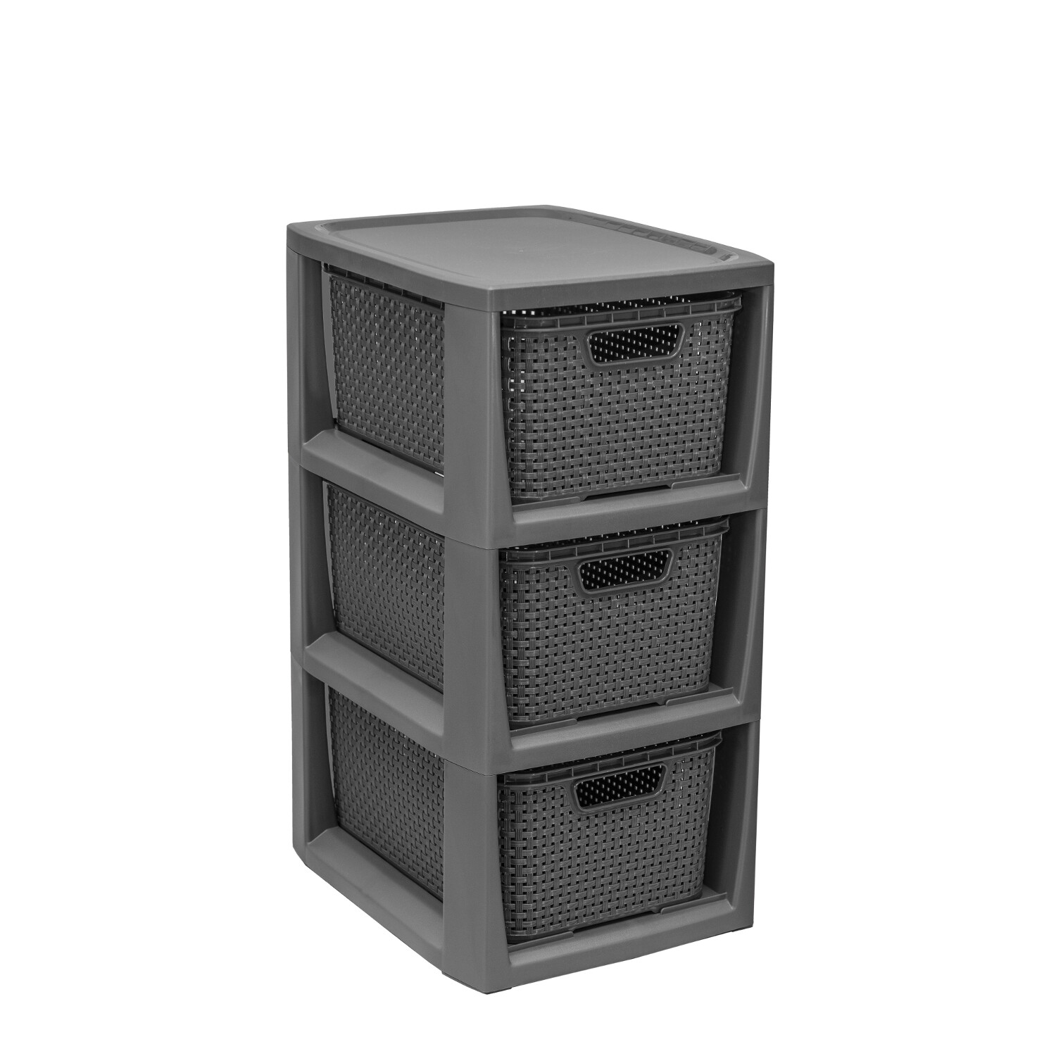 Scaffale Plastica BranQ 1725 Antracite 3 Vani: Resistenza e Praticità