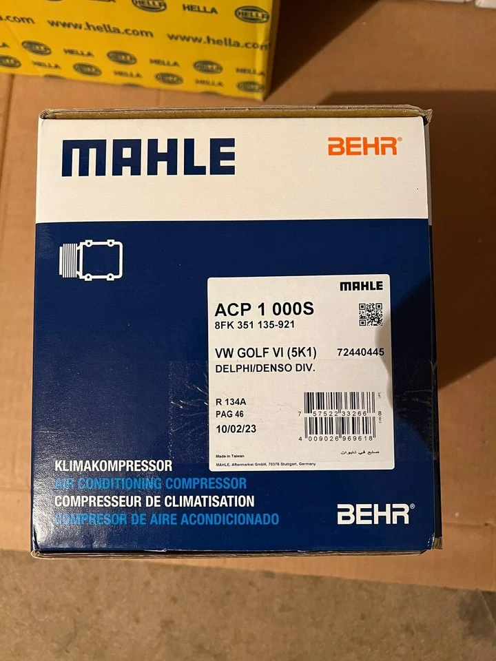 COMPRESSORE CLIMATIZZATORE MAHLE ACP 1 000S AUDI A1 A3 Q2 Q3 TT GOLF IBIZA - Imagen 3 de 4
