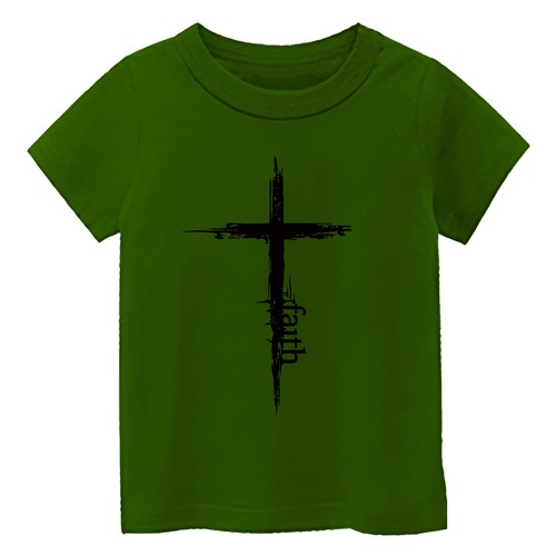 Distressed Christianity Jesus Faith Cross Kid's T Shirt Religious Gift New Tee - Picture 10 of 13