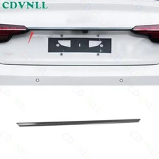 For Audi A4 S4 2020-2024 Black Steels Rear Tailgate Trunk Lid Strip Trim 1PCS