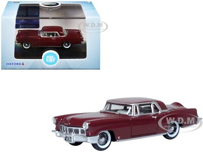 1956 LINCOLN CONTINENTAL MARK II DARK RED 1/87 (HO) DIECAST BY OXFORD 87LC56005