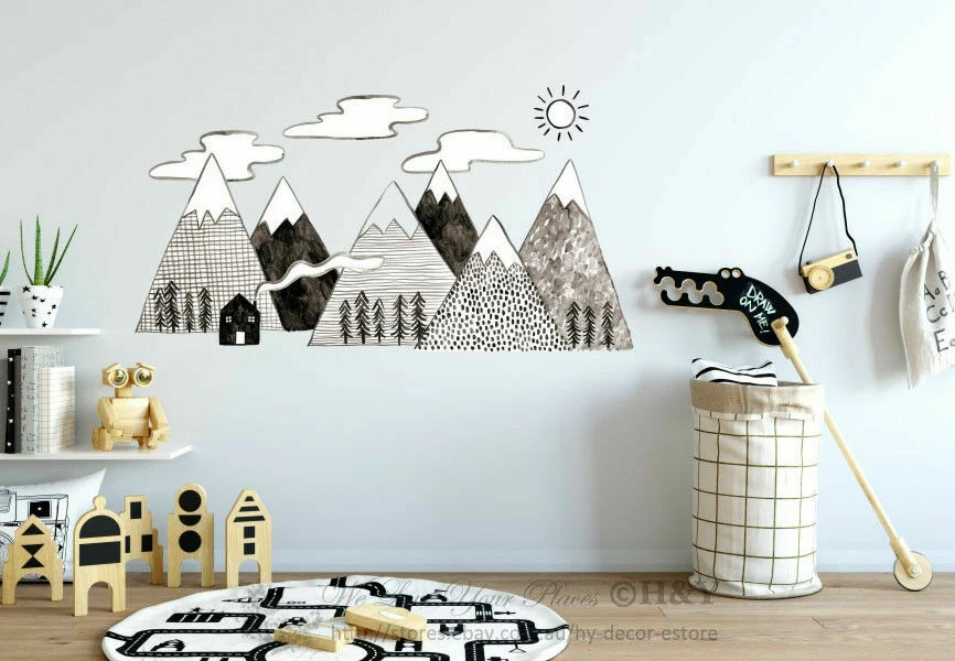 Mountain stickers 2024 for wall