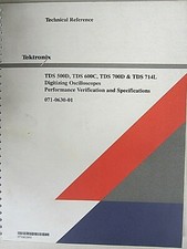 Tektronix TDS 500D/TDS 600C, 700D  714L Digitizing Oscilloscopes Technical Ref.