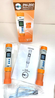 2X HM Digital PH-200 Waterproof pH Temp Meter   Professional Water Tester-TESTED