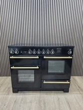 ⚡️ALL ELECTRIC ⚡️CERAMIC RANGEMASTER 110 RANGE COOKER In BLACK AND GOLD