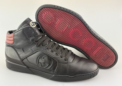 Gucci Men’s GG High Tops size 9 Gucci Mens Brooklyn Graphite GG Supreme Leather High Top  main image 2