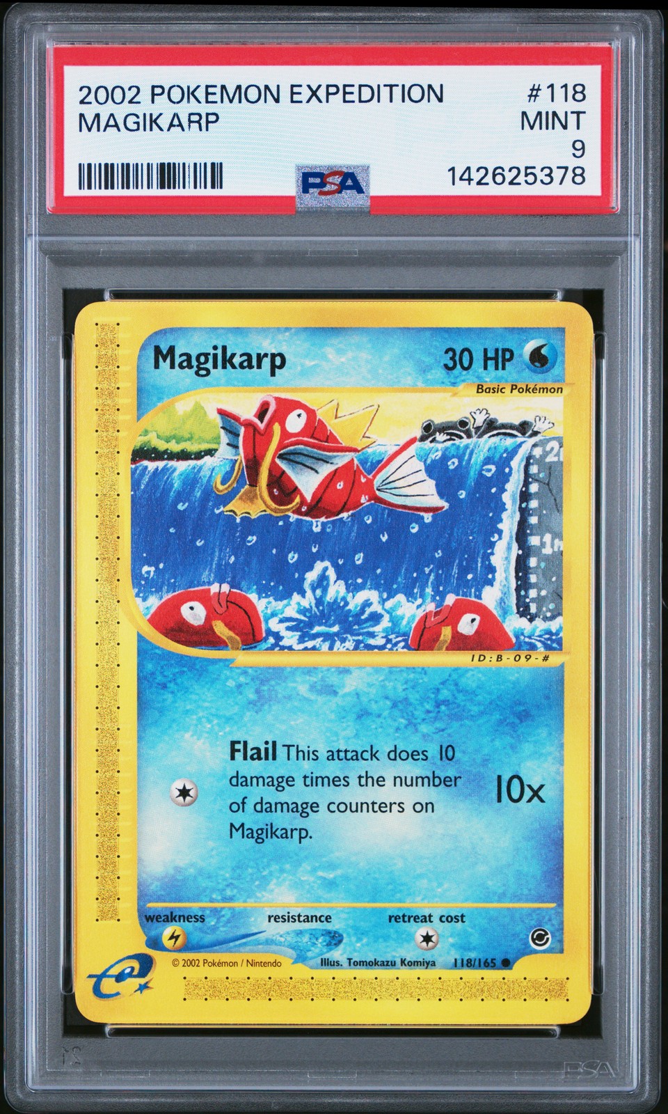 2002 POKEMON EXPEDITION #118 MAGIKARP PSA 9