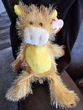 Ty Punkies T-Bone Cow Yellow Brown Farm Stringy 10