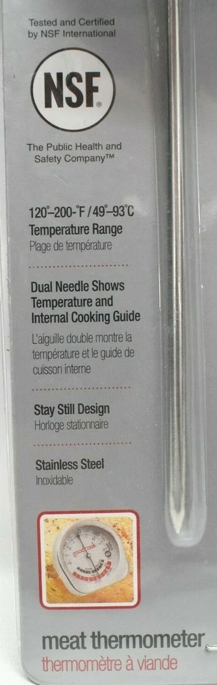 Set of 2 GoodCook Meat Thermometers - NSF Certified - 120–200°F - New Sealed - Image 2 of 4