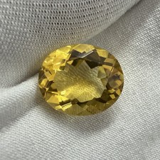 100% Natural Certified Citrine Oval Cut Gemst...