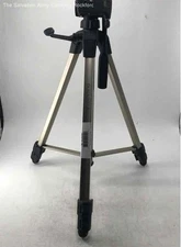 Sunpak Platinum Plus Silver Black Adjustable Leg Camera Tripod