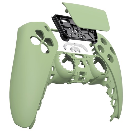 eXtremeRate Black Soft Touch Touchpad Front Top Shell Cover For ps5 Controller - Afbeelding 25 van 29
