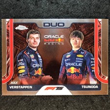 2025 Topps Chrome F1 MAX VERSTAPPEN YUKI TSUNODA Base Duo Cards #164