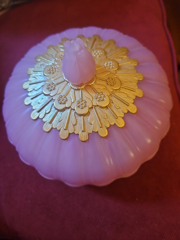 Vintage Avon Elusive Beauty Pink Rose Dusting Powder Box Empty 1960s Vanity
