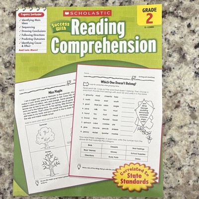 Scholastic Success With Reading Comprehension Grade 2 Workbook Answer Key 48p